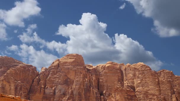 Wadi Rum Desert Jordánia Közel Kelet Más Néven Hold Völgye — Stock videók