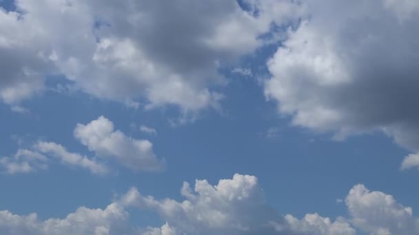 Wolken Bewegen Snel Lucht Tijd Verstrijkt — Stockvideo