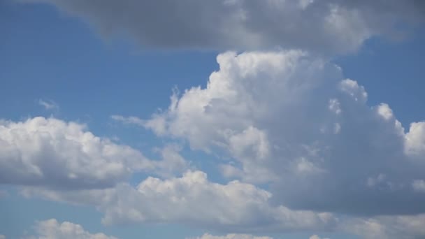 Wolken Bewegen Snel Lucht Tijd Verstrijkt — Stockvideo