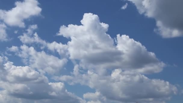 Wolken Bewegen Snel Lucht Tijd Verstrijkt — Stockvideo