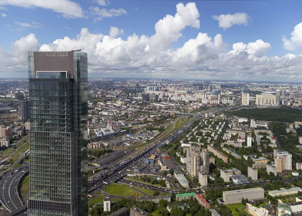 Moskva Rusko Června 2020 Letecký Pohled Centrum Moskvy Rozhledny Federation — Stock fotografie