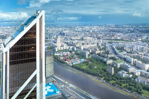 Moscow Russia Lipca 2020 Widok Lotu Ptaka Centrum Moskwy Tarasu — Zdjęcie stockowe