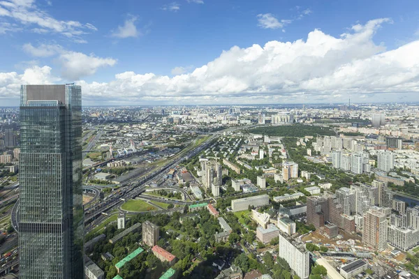 Aerial View Center Moscow Observation Deck Federation Tower International Business — Stock Fotó