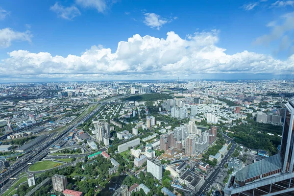 Aerial View Center Moscow Observation Deck Federation Tower International Business — Stock Fotó