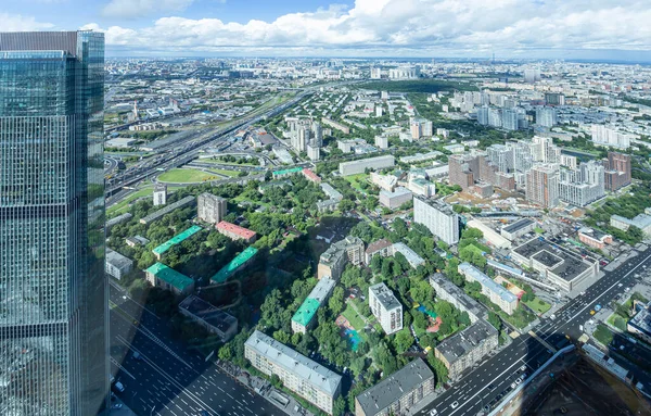 Aerial View Center Moscow Observation Deck Federation Tower International Business — Stock Fotó