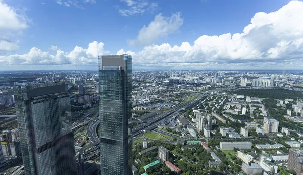 Moscow Rússia Julho 2020 Vista Aérea Centro Moscou Partir Deck — Fotografia de Stock