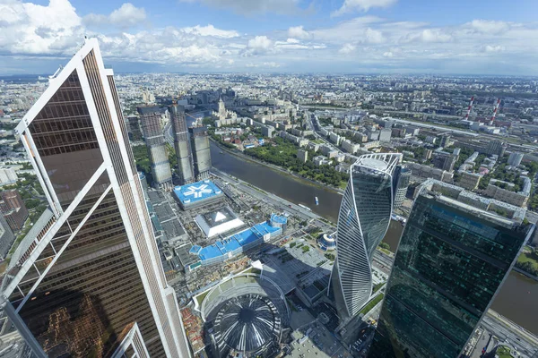 Aerial View Center Moscow Observation Deck Federation Tower International Business — Stock Fotó