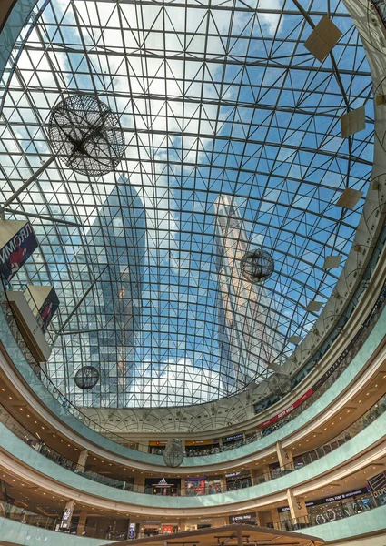 Moscow Oroszország Július 2020 Bevásárlóközpont Afimall City Moszkvában Nemzetközi Üzleti — Stock Fotó