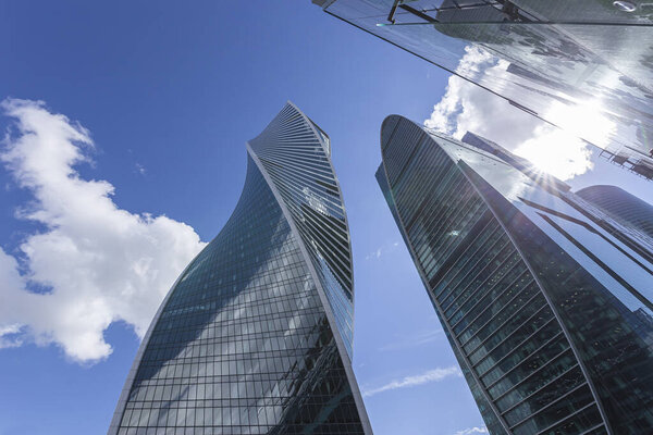 MOSCOW, RUSSIA  JULY 23, 2020: Skyscrapers International Business Center (City), Moscow, Russia 