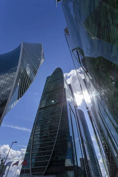 Moscú Rusia Julio 2020 Centro Internacional Negocios Rascacielos Ciudad Moscú — Foto de Stock