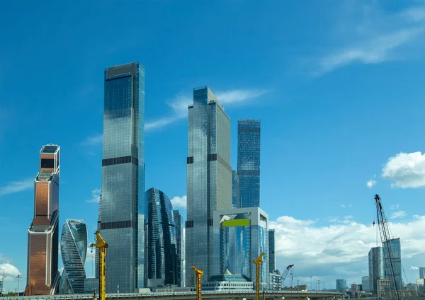 Moscow Rússia Julho 2020 Centro Internacional Negócios Arranha Céus Cidade — Fotografia de Stock
