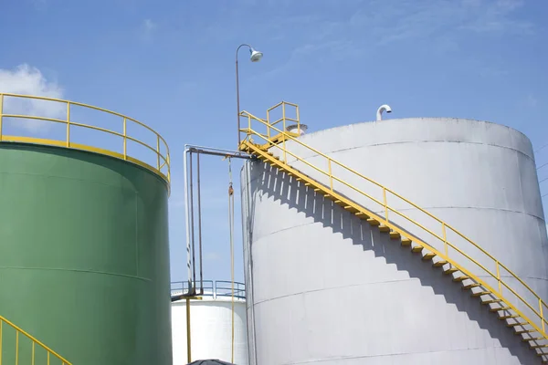 Industria Química Tanque Almacenamiento Planta Industrial —  Fotos de Stock