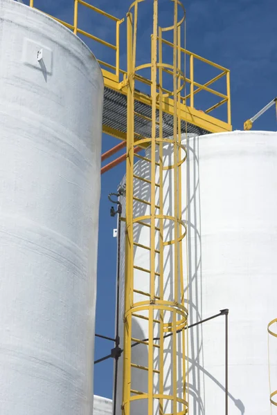 Industria Química Tanque Almacenamiento Planta Industrial — Foto de Stock