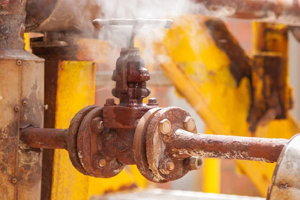 Válvula Una Estación Bomba Agua — Foto de Stock