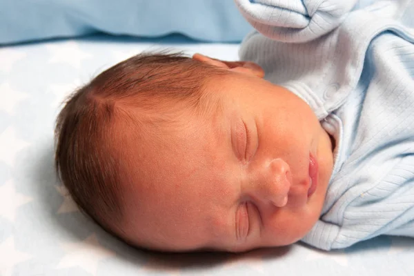 Portrait Sweet Newborn Baby Boy Sleeping — Stock Photo, Image