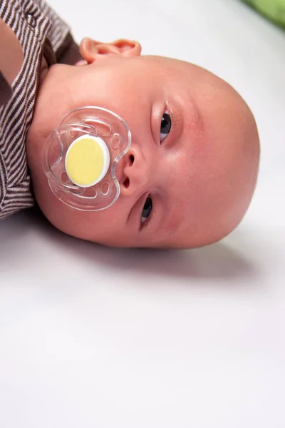 Portrait Adorable Baby Boy Sucking — Stock Photo, Image