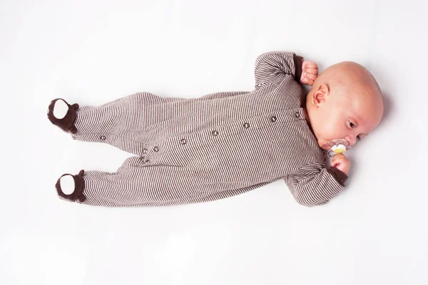 Portrait Adorable Baby Boy Sucking — Stock Photo, Image