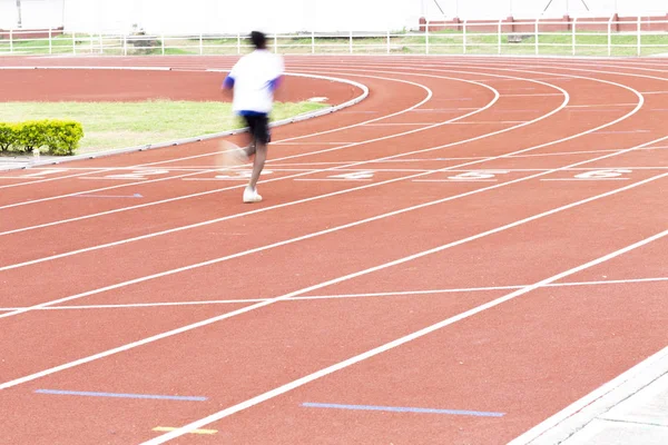 Athletics people running on the track Sport field