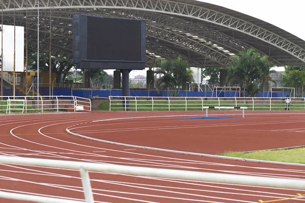 Red Running Track in Sport Field, Track Background