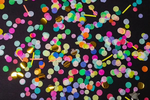 Kleurrijke partij confetti achtergrond — Stockfoto
