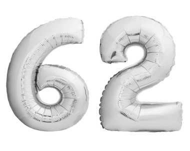 Şişme balon beyaz gümüş krom 62 altmış iki numaralı yapılmış