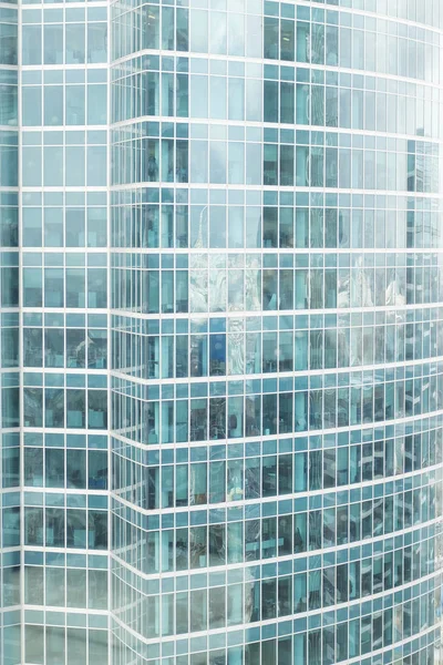 Close-up de escritórios de arranha-céus do centro de negócios de Moscou City — Fotografia de Stock