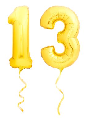 Altın sayı 1 şişme balon yapılan