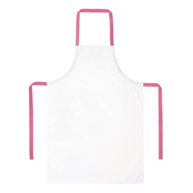 White apron isolated on white clipart