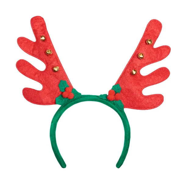 Christmas antlers of a deer isolated on white background — Stock Photo, Image