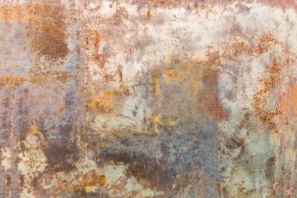 Sfondo della parete di metallo arrugginito — Foto Stock