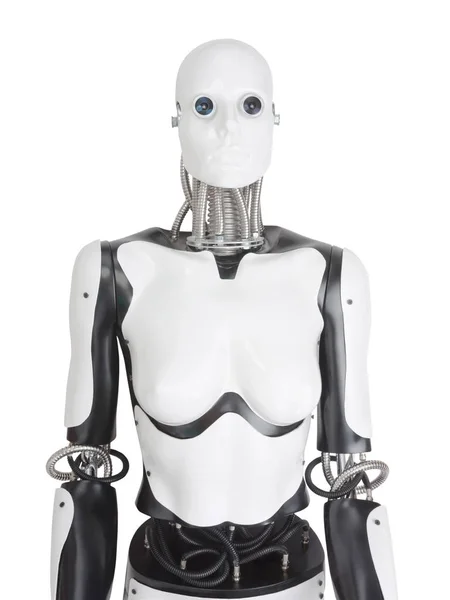 Robot humanoïde isolé — Photo