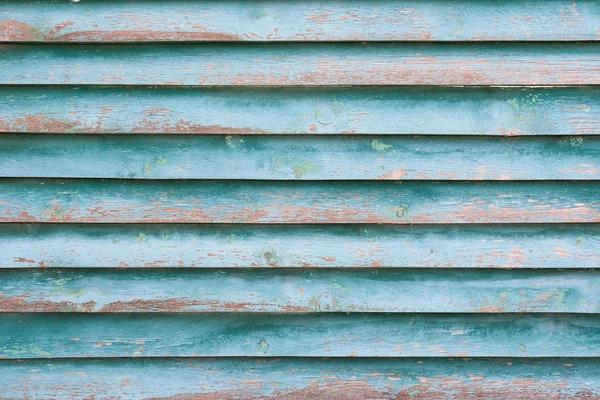 Wooden blue fence — Stock Photo, Image