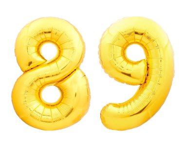 Altın sayı 89 seksen dokuz şişme balon yapılan