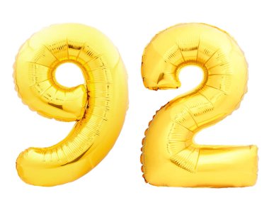 Altın sayı 92 doksan iki şişme balon yapılan