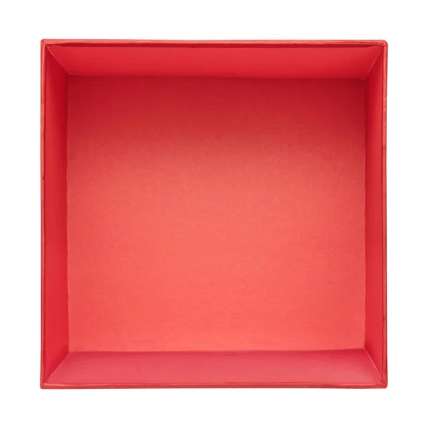 Plochou píseň o Hildebrandovi prázdné červené krabičky izolovaných na bílém pozadí — Stock fotografie