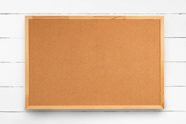 Blank cork board on white — Stock Photo, Image