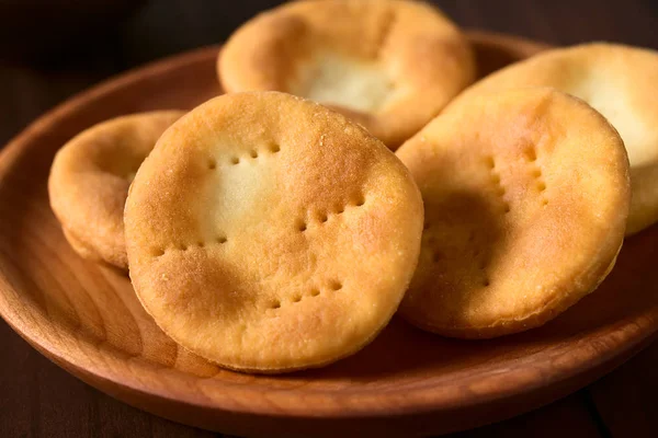 Doces Fritos Tradicionais Chilenos Sopaipilla Feitos Uma Massa Levedada Semelhante — Fotografia de Stock