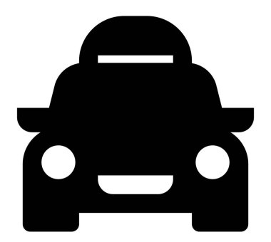 Araba seyahat etmek simge. Araba Port Bagaj ile vektör simgesi