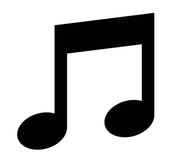 Ikona Muzyki Wektor Ikona Nuta — Wektor stockowy