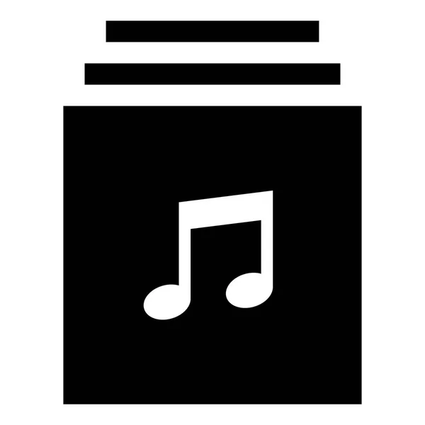 Music Collection Icon Vector Icon Music Library — Stock Vector