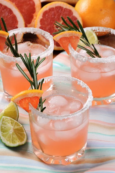 Deze Prachtige Cocktail Van Verse Roze Palomas Zal Veranderen Manier — Stockfoto