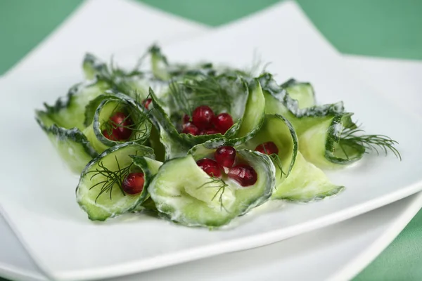 Cucumber and Pomegranate Salad — Stock Photo, Image