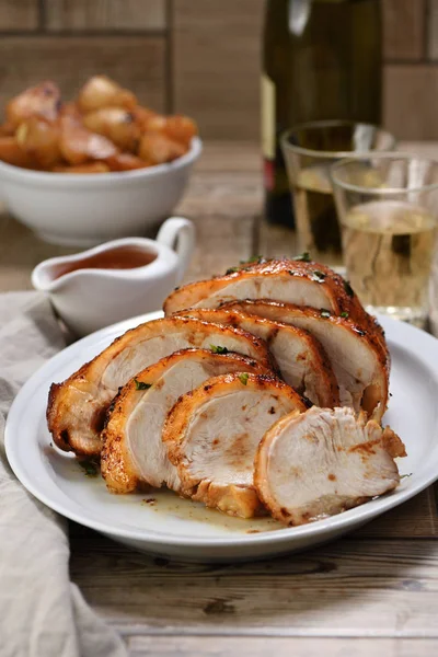 Baked turkey breast — Stock Photo, Image