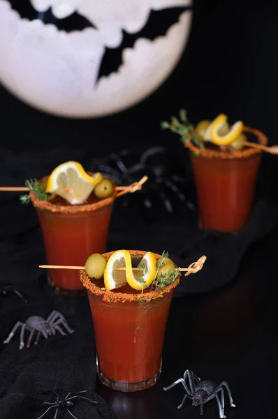 Cocktail Bloody Mary per una festa di Halloween — Foto Stock