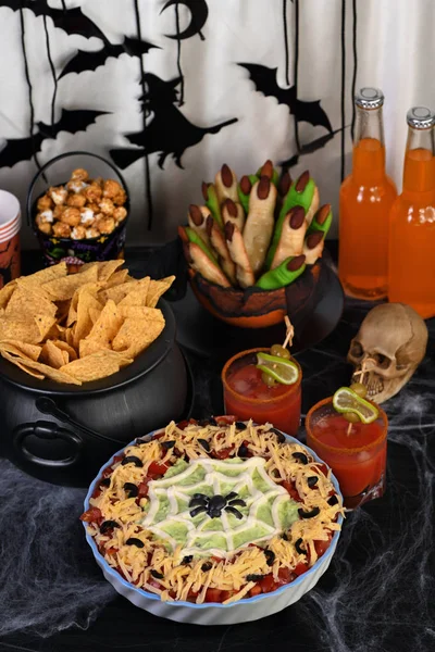 Halloween styl taco dip — Zdjęcie stockowe