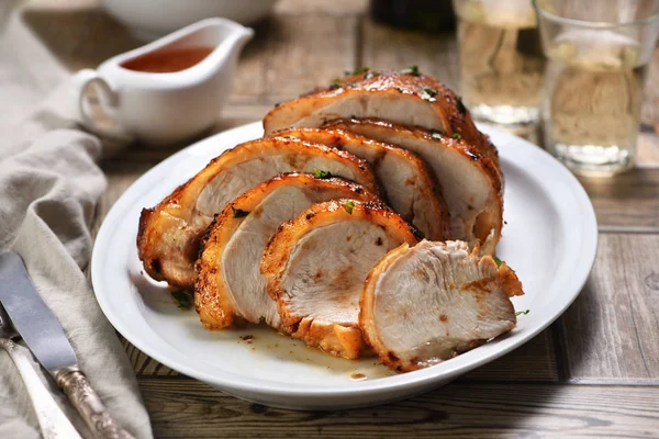 Putenbrust gebacken — Stockfoto