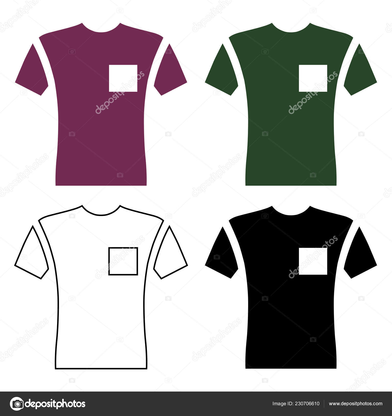 pocket t shirt vector