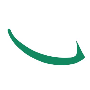 Ana Çince hiyeroglif hat renkli eleman grafik sembolü (Hook), vektör illüstrasyon izole beyaz arka plan üzerinde