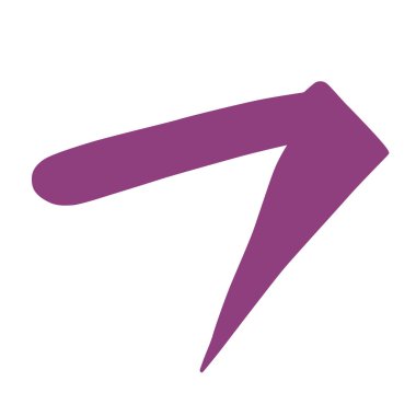 Ana Çince hiyeroglif hat renkli eleman grafik sembolü (Hook), vektör illüstrasyon izole beyaz arka plan üzerinde