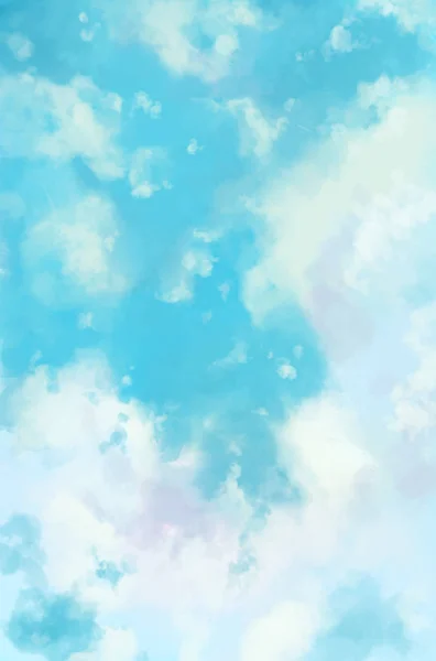 Nuvole Sfondo Blu Cielo Cielo Sfondo Illustrazione — Foto Stock